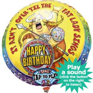 Upstarts Singing Balloon Happy Birthday Opera Style