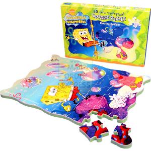 Upstarts Spongebob Blowing Bubbles Foam 60 Piece Jigsaw Puzzle