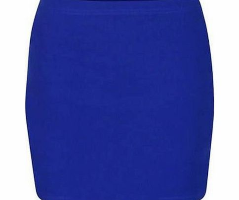 Uptown Girl WOMEN LADIES PLAIN JERSEY BODYCON STRETCH SHORT MINI OFFICE PENCIL SKIRT 8-24