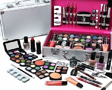 Vanity Case Cosmetic Make Up Urban Beauty Box Travel Carry Gift Storage 60 Piece Organizer - Eyes Lips Face Nail