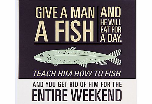 Urban Graphic Give a Man a Fish Greeting Card