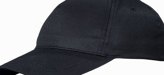 US BASIC 5 PANEL BASEBALL CAP HAT - 8 COLOURS (BLACK)