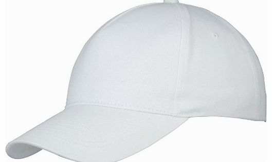 US BASIC 5 PANEL CHILDRENS BASEBALL CAP HAT - 13 COLOURS (WHITE)