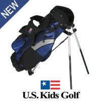 US Kids Golf Blue System Stand Bag