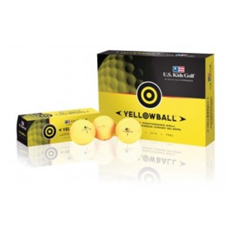 US Kids Yellow Golf Balls (12 Balls)