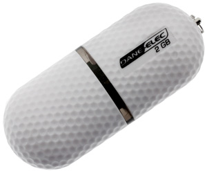 2.0 Flash / Key Drive - 2GB - Dane-Elec Golf Ball (110x speed) - #CLEARANCE