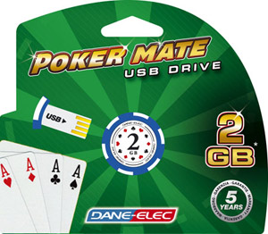 2.0 Flash / Key Drive - 2GB - Dane-Elec Poker Chip