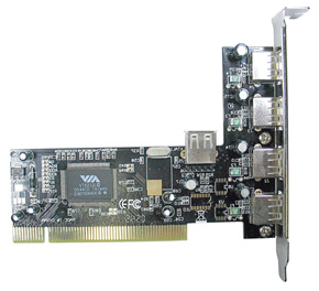 USB Card - 4 1 Port USB 2.0  PCI (32 Bit)