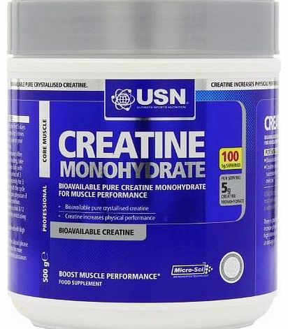 USN Creatine Monohydrate Size and Strength Powder - 500 g