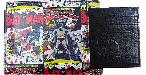 Batman Comic Print Wallet with Detachable Card Holder