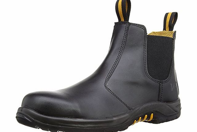 V12 Safety Footwear VR609 Colt Black Dealer Boot with Composite Toe Cap and Steel Midsole S1P SRC, Size 7