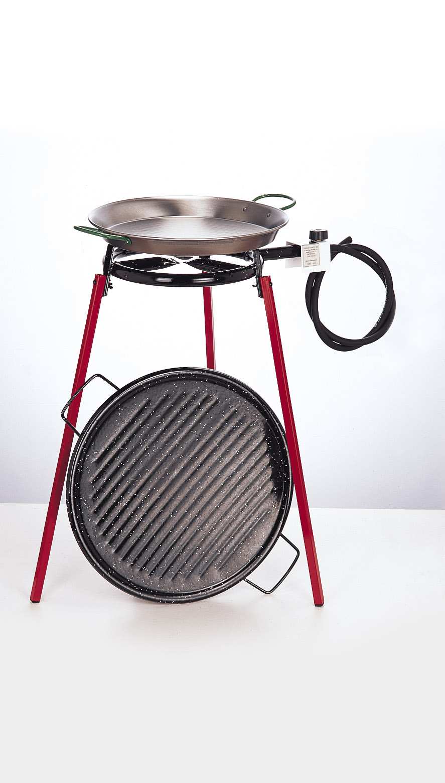 Outdoor cooking System 60 cm Ridged Enamel Pan