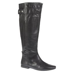 Female Scale Leather Upper Leather/Textile Lining Calf/Knee in Black
