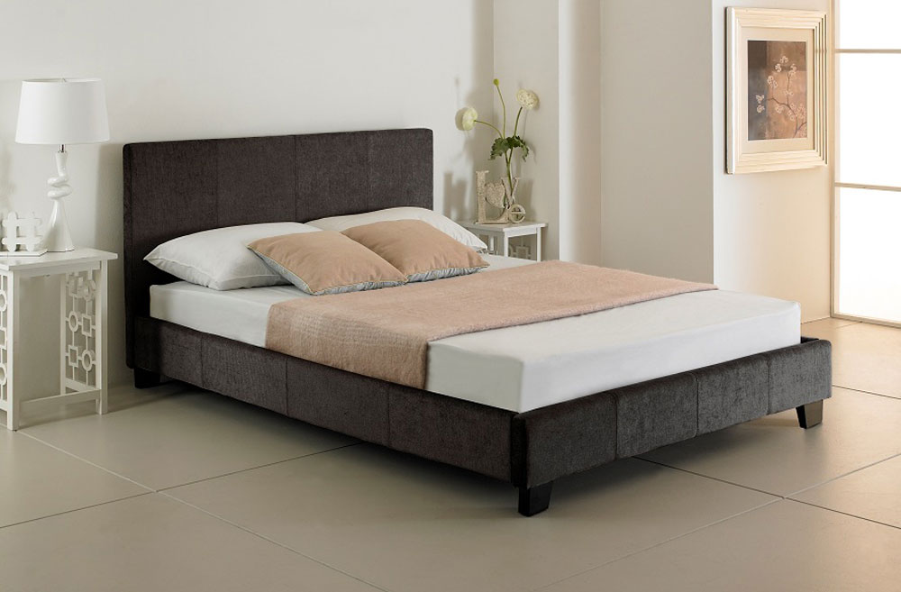 Charcoal Upholstered Bed - (multiple