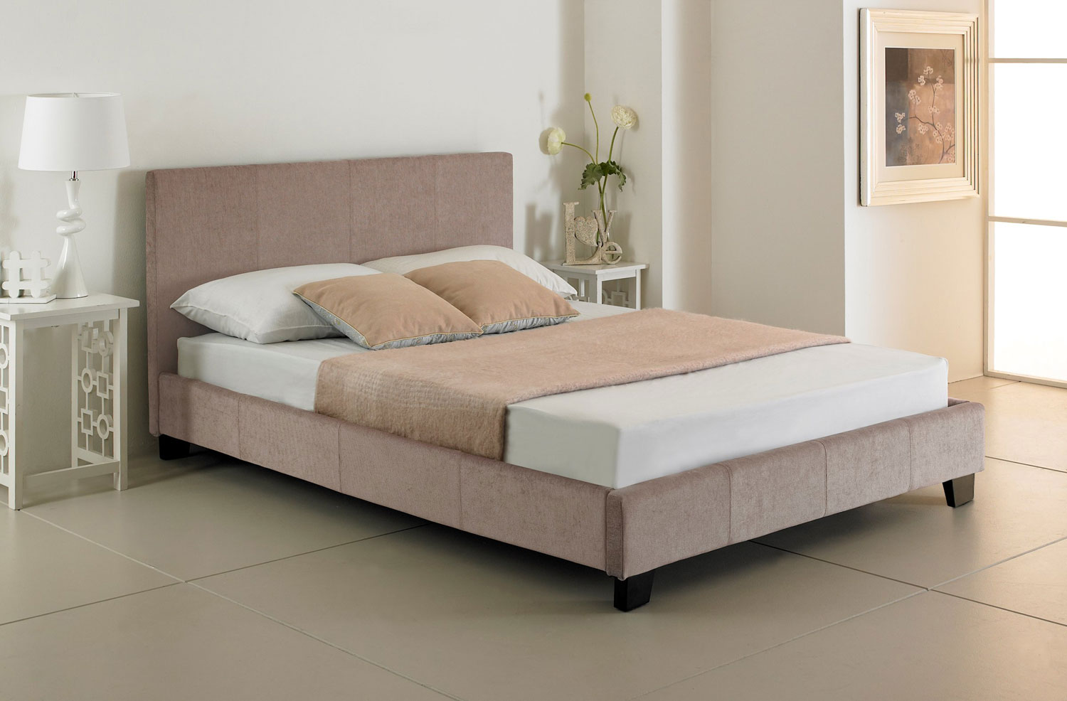 Stone Upholstered Bed - (multiple