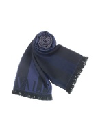 Signature Striped Fine Wool Long Scarf