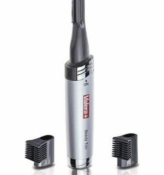 Valera Beauty Trim Nose and Eyebrow Hair Trimmer Plastic Silver/ Chrome Black