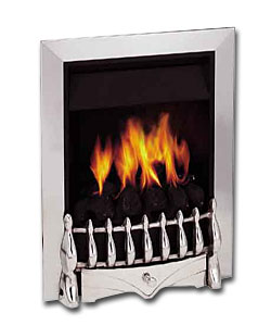 Inset Gas Chrome Fire