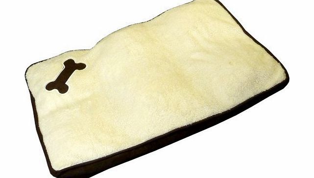 Value 4 Money MEMORY FOAM PET DOG BED - SUPER SOFT - MACHINE WASHABLE - PET BED WITH BONE DESIGN - IT GIVES YOUR PET THE COMFORT IT DESERVES - THIS BED SUPPORTS YOUR PETS JOINTS AND KEEP THEM FROM GETTING STIFF WHI