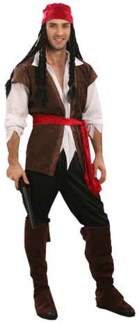 Value Costume: Male Pirate Swashbuckle - X Large