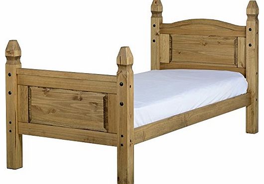ValuFurniture Corona 3 0 inch Distressed Waxed Pine Single Bed
