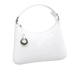 Female Rivera Leather Upper Leather Lining Leather Lining Bags in Pewter, White