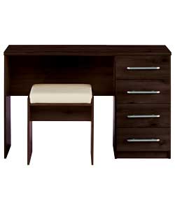 4 Drawer Dressing Table and Stool - Wenge