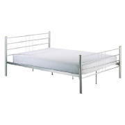 Vancouver 4ft 6 inch Bedstead- silver effect