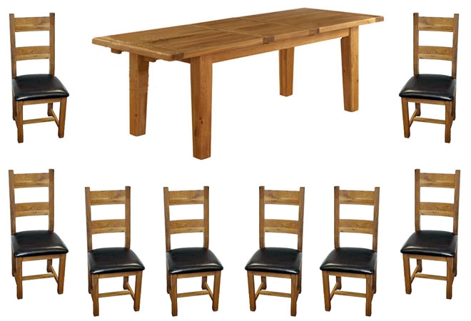 Oak Extension Dining Table 220-270cm