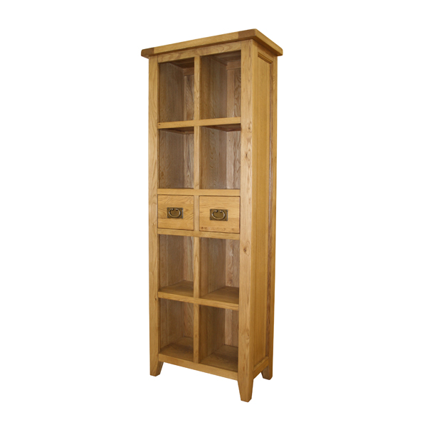 Oak Petite 2 Drawer Bookcase