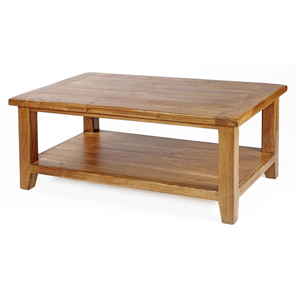 Rectangular Coffee Table with Shelf