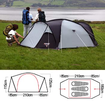 Vango Delta 300 Plus Tent
