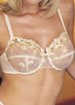 Vanity Fair Gold Embroidered bra