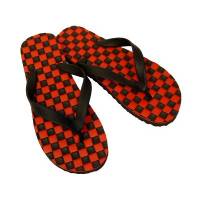 AIRPORTS FLIP FLOPS RED/BLACK