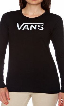 Vans Allegiance Long Sleeve Logo Womens Top Onyx Medium