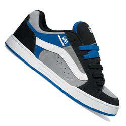 vans Boys Skink Skate Shoes - Black/Grey/Blue