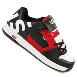 Boys Turmoil Skate Shoes - Black/White/Red