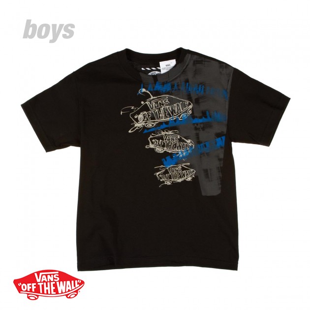 Boys Vans OTW Spill T-Shirt - Black