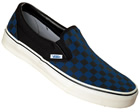Vans Classic Slip-On Black/Blue Checkerboard