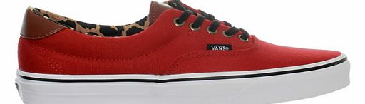 Era 59 Red/Leopard Canvas Trainers