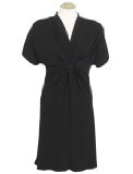 Great Plains Womens Cha Cha Crepe Dress, Black, L