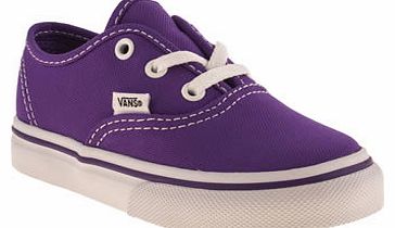 Vans kids vans purple authentic girls toddler