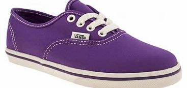 Vans kids vans purple authentic lo pro girls junior