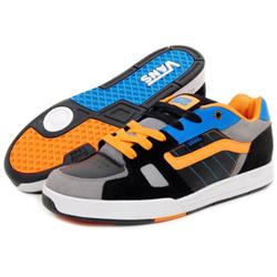 vans Kilson Skate Shoes - Black/Grey/Orange