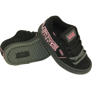 Ladies Vans Weston Shoe Black Pink