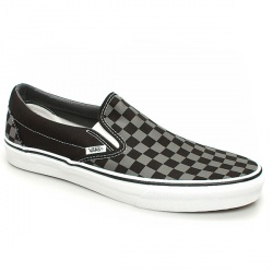 Vans Male Classic Slip Ii Fabric Upper Fashion Large Sizes in Black and Grey