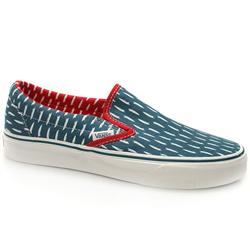 Vans Male Classic Slip-On Board Fabric Upper Pumps in Navy and White