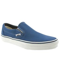 Vans Male Classic Slip On Fabric Upper Fashion Large Sizes in Navy