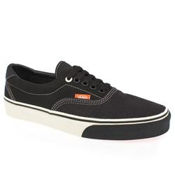 Vans Male Era 45 Too Fabric Upper Fashion Large Sizes in Black and White