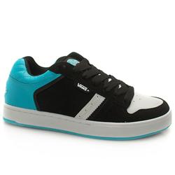Vans Male Metcalf Leather Upper Fashion Large Sizes in Black and Blue, White and Black